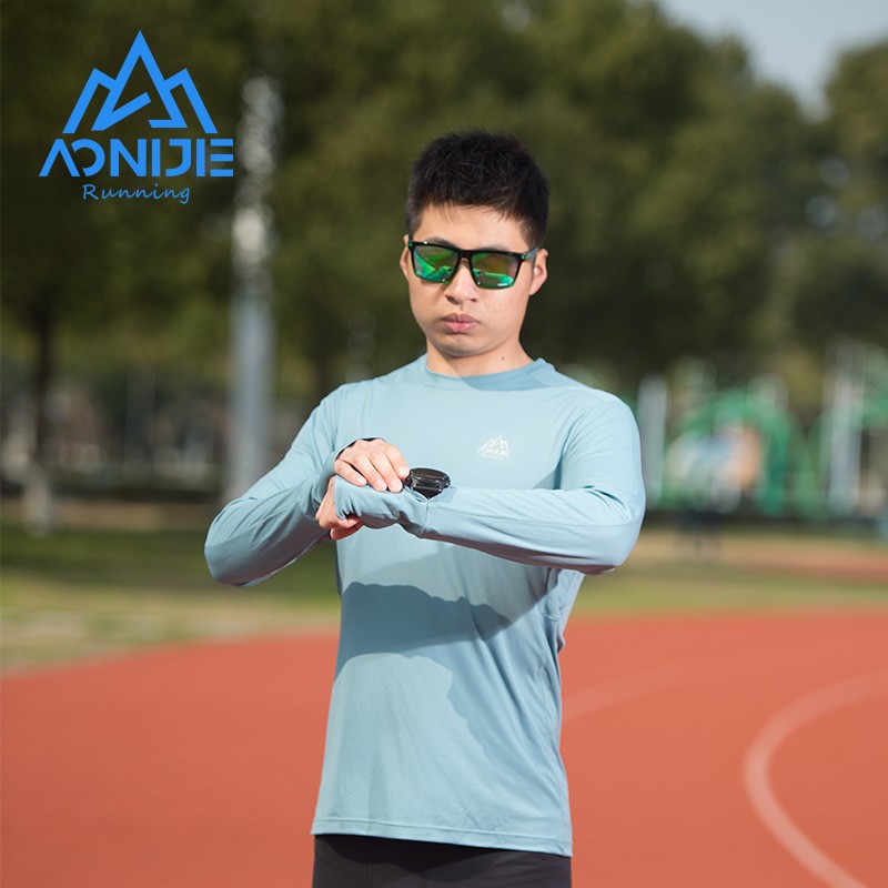 AONIJIE FM5127 Sports Quick-drying Long T-shirt Spring Auntumn Running  Breathable Soft Sweatshirt Yoga Fitness Long-sleeved T-shirts