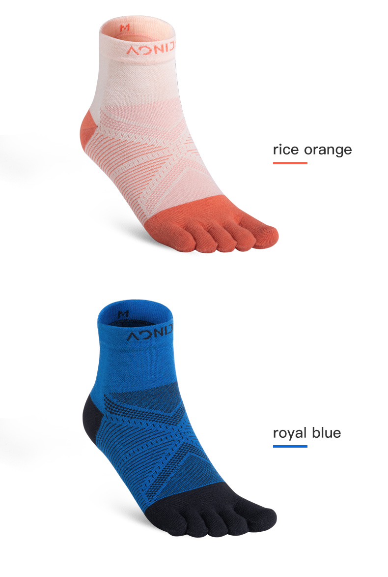 AONIJIE E4825 Running Coolmax Athletic Toe Socks 1 Pair Breathable  Wear-resistant Sports Outdoor Hiking Walking Fve-finger Socks