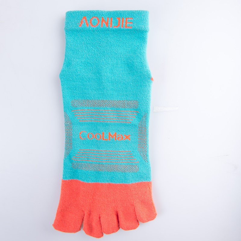 AONIJIE E4802 3Pairs Outdoor Sports Athletic Five Toe Socks Ultra Run Low Cut Socks Toesocks for Running Marathon Race Trail