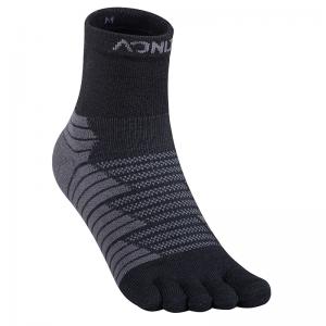  1Pair AONIJIE E4819 Sports Five-finger Socks Thicken Warmth Breathable Toe Socks Outdoor Running Hiking Five-finger Terry Socks