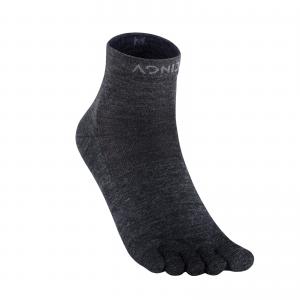  1Pairs AONIJIE E4823 Sports Wool Five-finger Socks Breathable Warm Toe Socks for Running Cycling Mountain Climbing Fingerless
