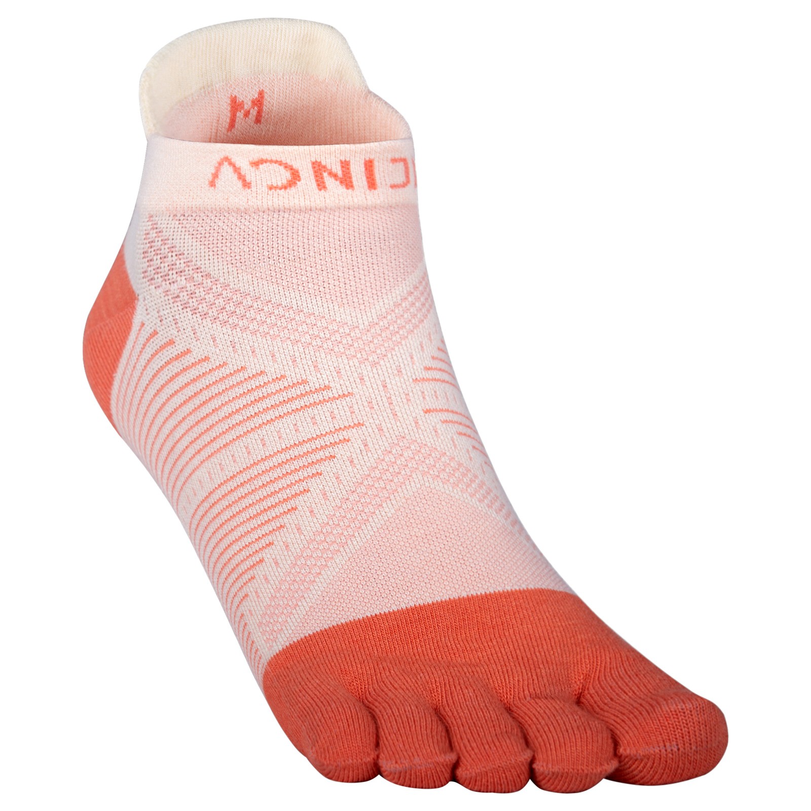 1Pair Aonijie E4824 New Sports Fve-finger Socks Breathable Coolmax Wear-resistant Outdoor Athletic Toe Socks for Running Hiking