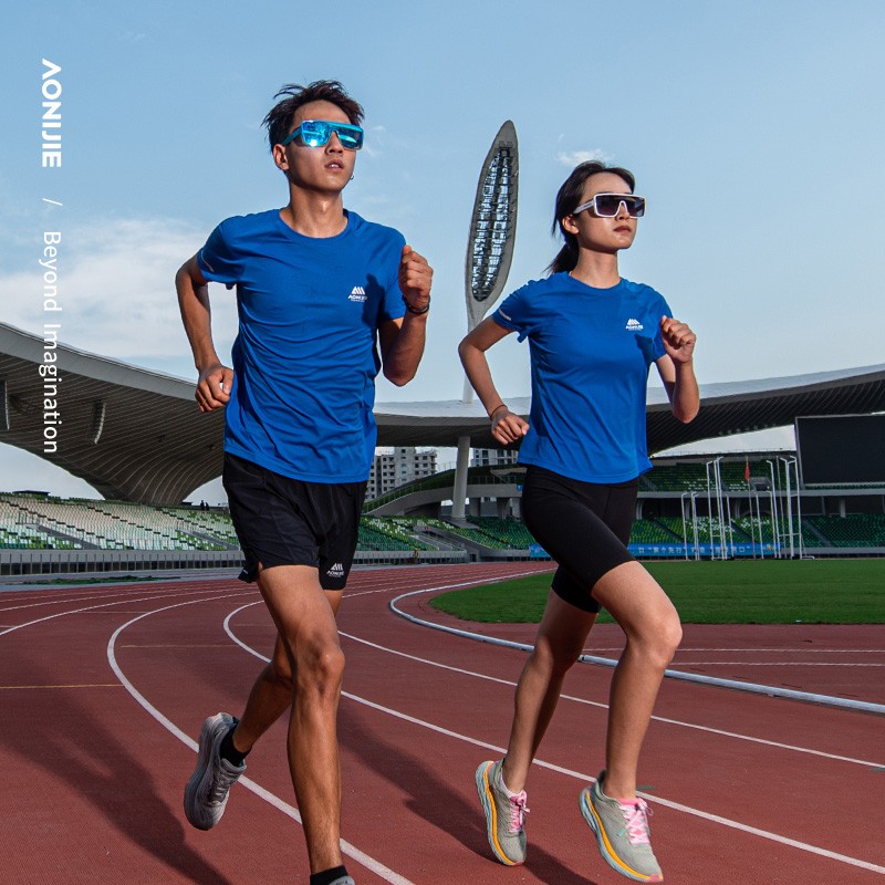 AONIJIE FM5178 Male Running Sports Short Sleeves Quick Drying Summer Outdoor Training Marathon Men Breathable T-shirt