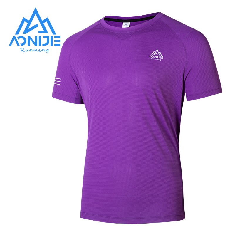 AONIJIE FM5125 Sports Summer Men Male Breathable T-shirt Outdoor Running Gym Daily Quick Drying Short Sleeve Tees Tops