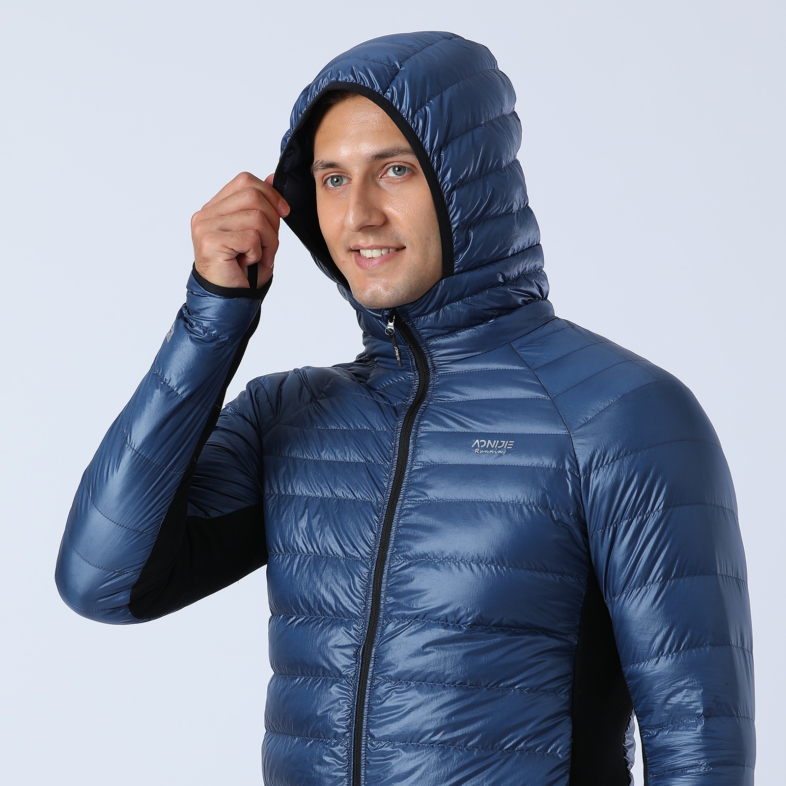 AONIJIE FM5141 Men Sports Down Jackets Outdoor Lightweight Warm Male Clothes 90% Goose Down Windproof Running Sports Down Jacket