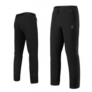 AONIJIE FM5140 Men Sports Running Long Pants Four Seasons Nylon Elastic Cycling Fitness Pants with Pocket Quick Drying Trousers