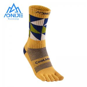AONIJIE E4832 Outdoor Cross-country Running Five-finger Socks High-tube Sports Breathable Unisex Mountaineering Hiking Toe Socks