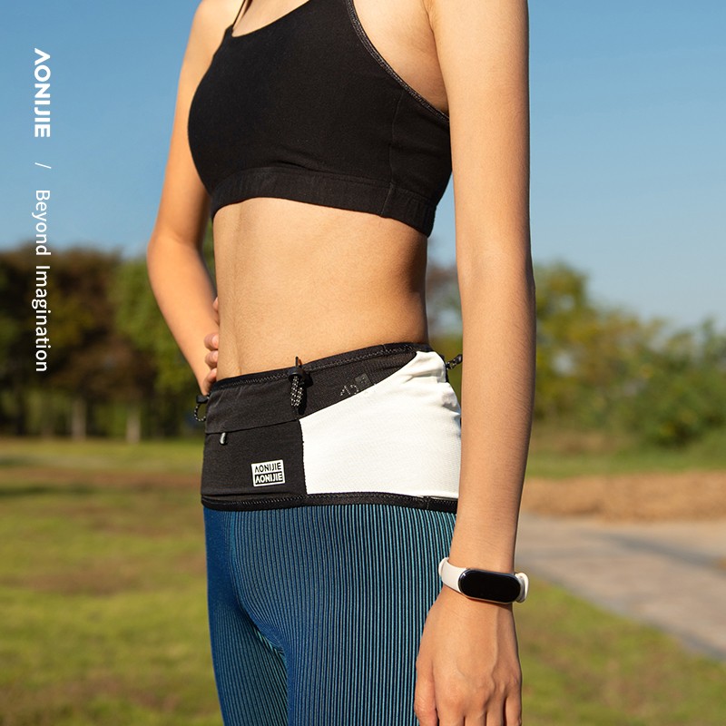AONIJIE W8121 Outdoor Running Waist Bag Off-road Fanny Pack with Pocket Sport Waistband Wrap for Riding Hiking Marathon Training