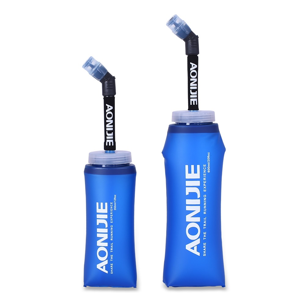 AONIJIE Water Soft Flask Collapsible BPA Free TPU Soft Running Hydration Water Bottle for Running Marathon Hiking and Cycling 