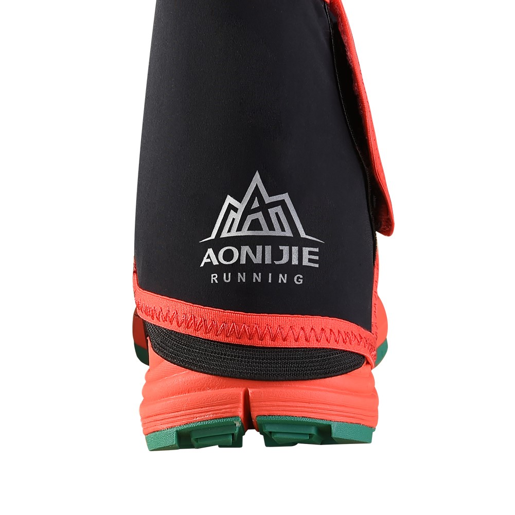 AONIJIE Low Trail Gaiters Protector Prevent Sand Shoe Covers Red Black