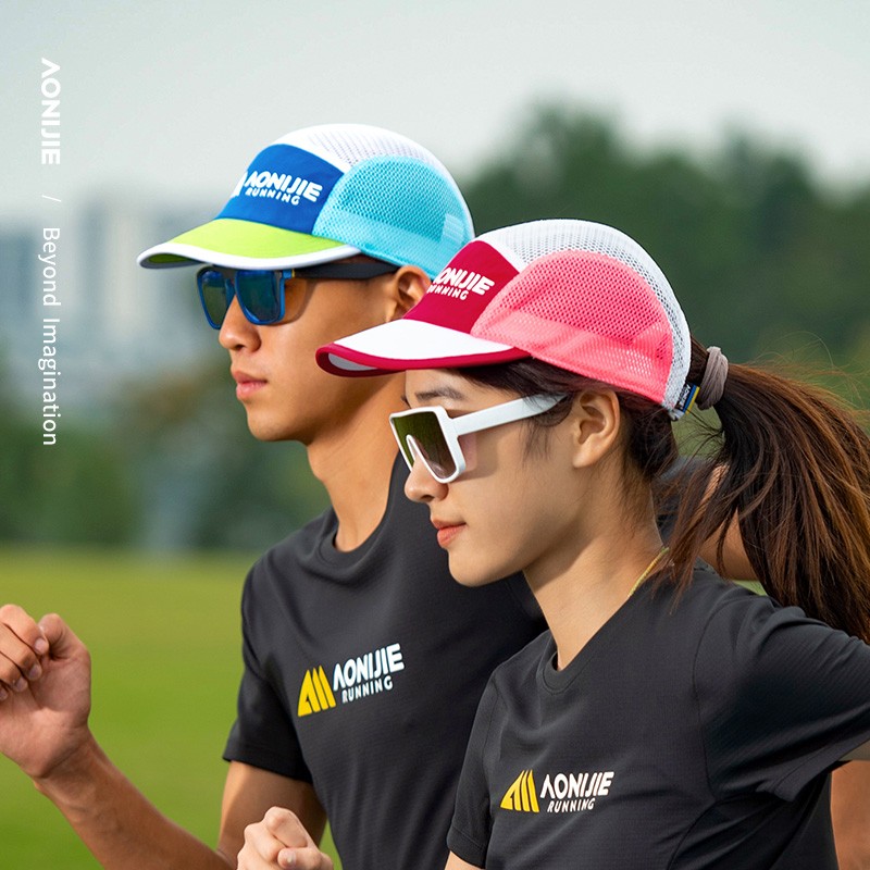 AONIJIE E4621 Running Summer Sunshade Hats Outdoor Sports Lightweight Sun Protection Mesh Caps Protection Brim Sunscreen Hats