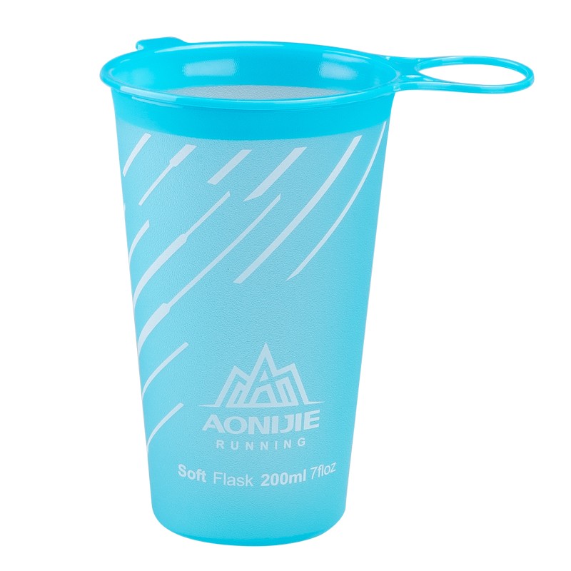 AONIJIE SD22 Outdoor Sports 200ML Soft Reusable Folding Water Cup TPU Foldable BPA Free Drink Water Cup for Running Marathon Cycling