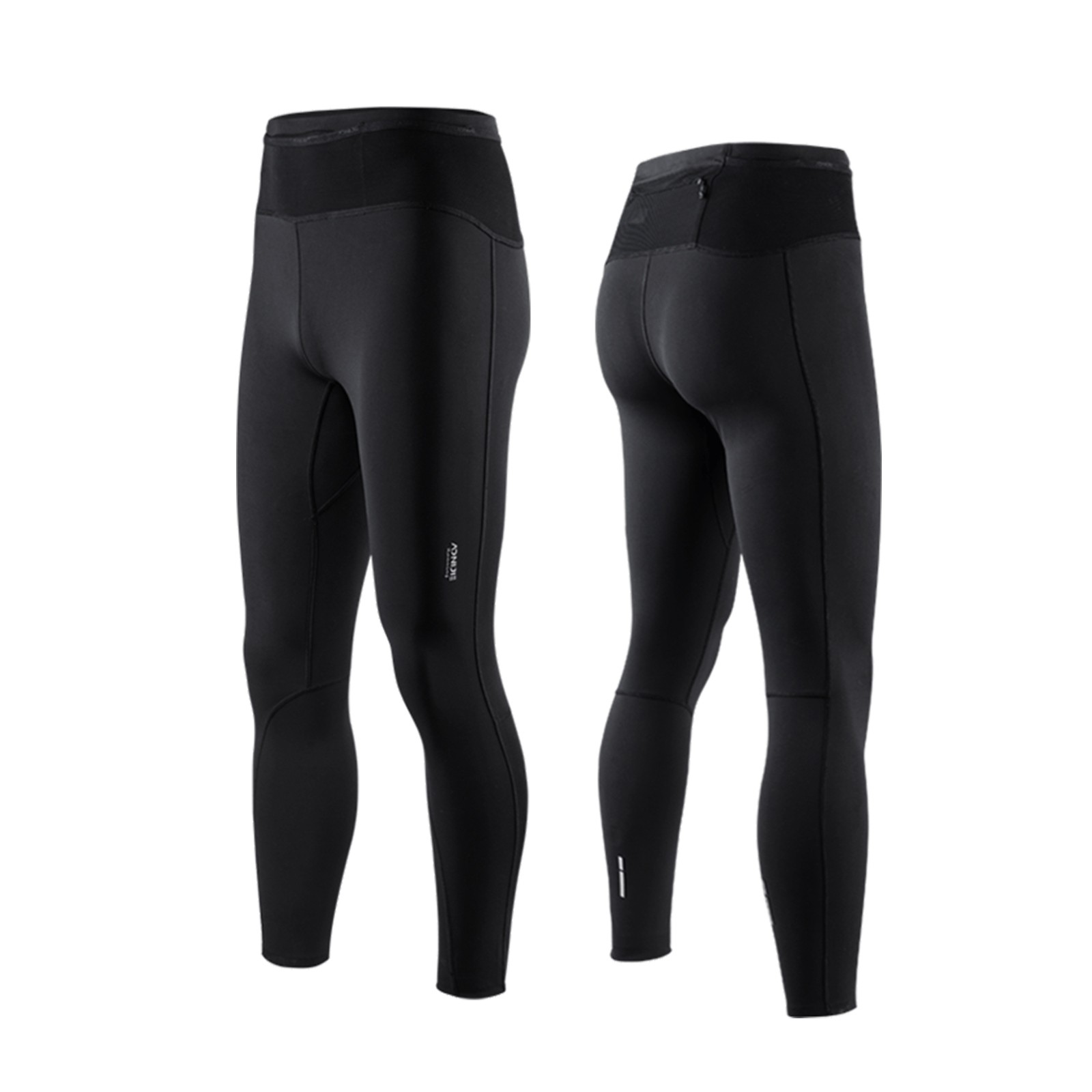 AONIJIE FM5121 Man Sports Compression Pants Running Long Leggings Elastic Tights Trousers Quick Drying Cycling Fitness Pants with Pocket