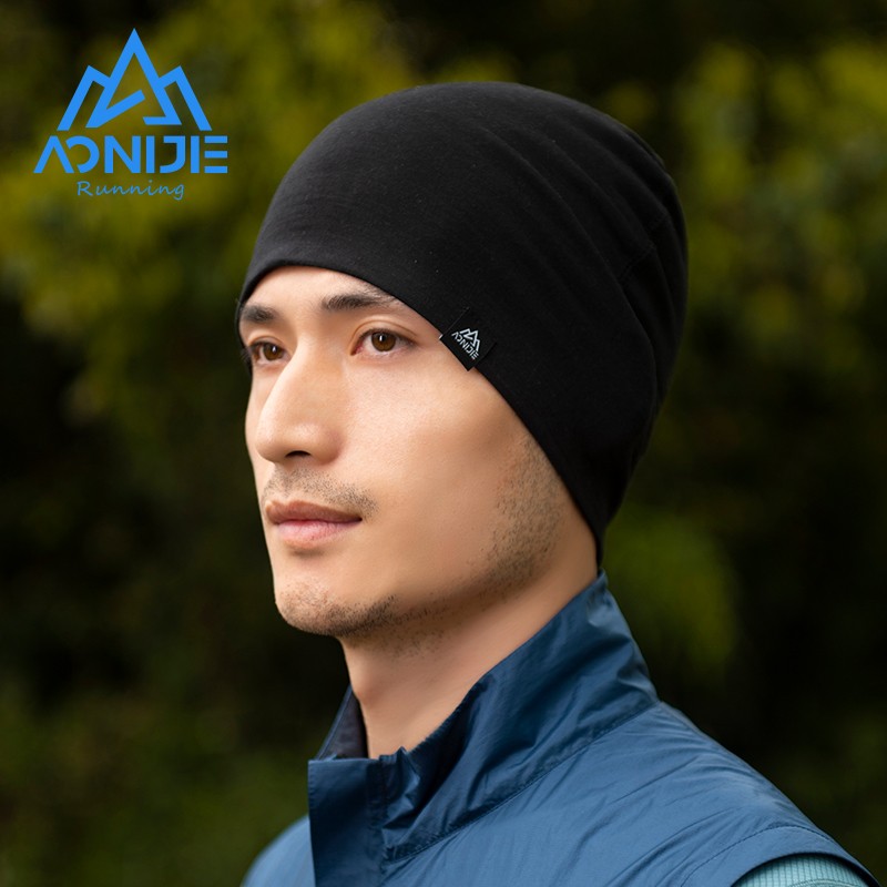 AONIJIE M-38 Autumn Winter Wool Knitted Hat Solid Windproof Ear Protection Warm Caps Sports Running HiKing Cycling Beanie Hat