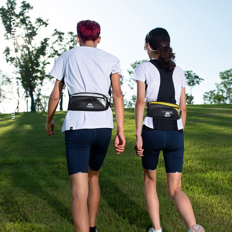 AONIJIE W8117 Sports Waist Bag Large Capacity Running Adjustable Breathable Waist Belt Bags Riding Hiking Marathon Fanny Pack