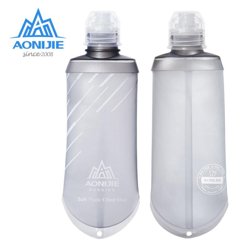 AONIJIE SD23 TPU 170ml Sports Water Bag Hydration Nutrition Energy Gel Soft Flask Water Bottle for Marathon Running Hiking